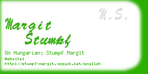 margit stumpf business card
